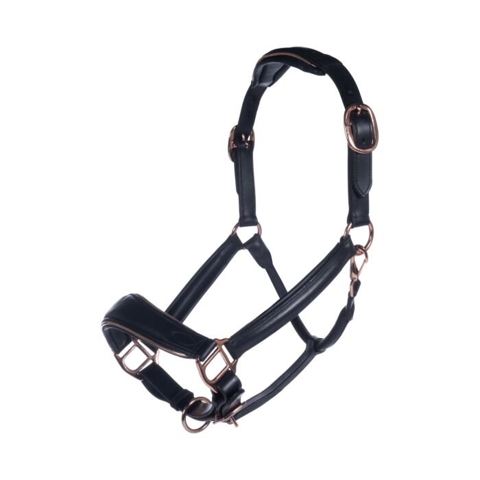 Lädergrimma Rosegold