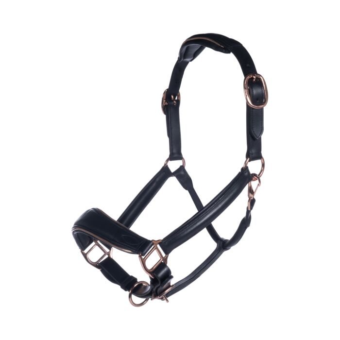 Lädergrimma Rosegold