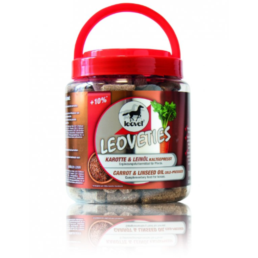Hästgodis Leoveties Carrot & Linseed Cold Pressed