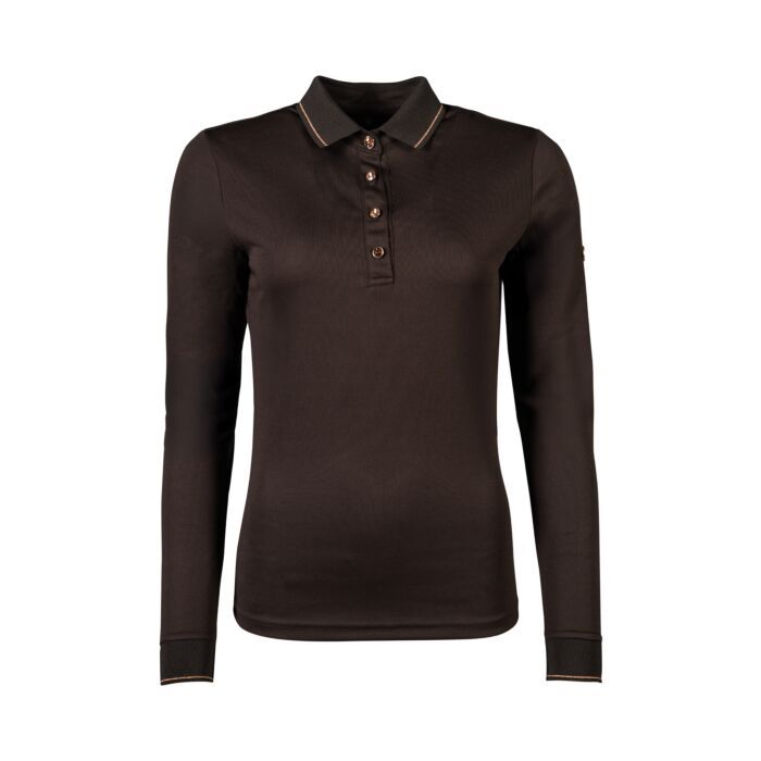 Långärmad piké Rosegold Glamour